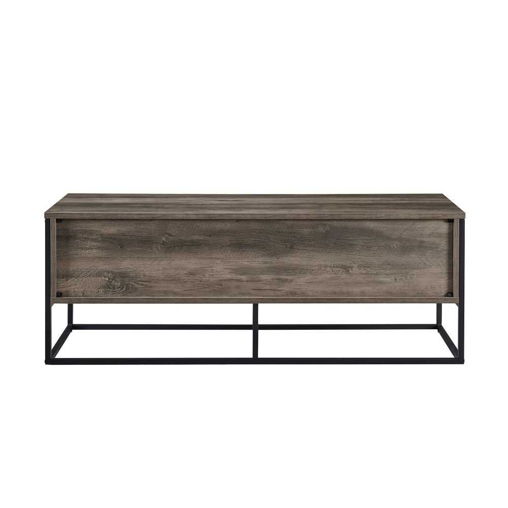 Arber 48" 2 Drawer Storage Bench - Gray Wash