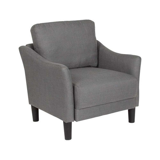 Asti Upholstered Chair in Dark Gray Fabric