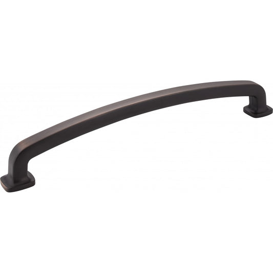 12" Center-to-Center Matte Black with Brushed Gold Larkin Appliance Pull