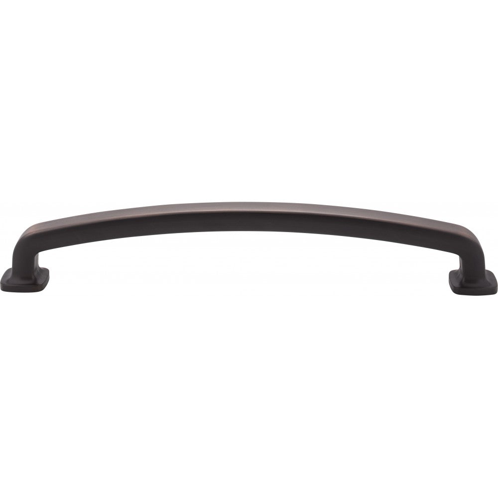 12" Center-to-Center Matte Black with Brushed Gold Larkin Appliance Pull