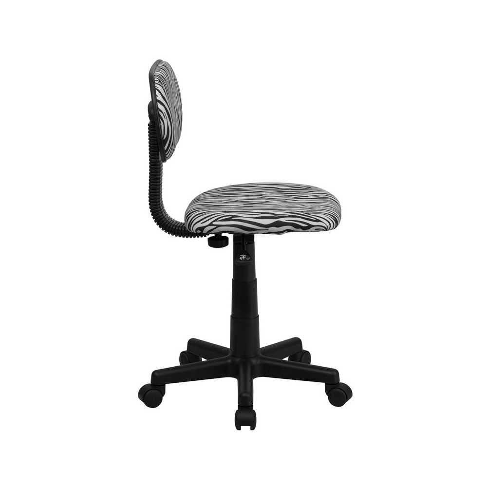 Black and White Zebra Print Swivel Task Office Chair