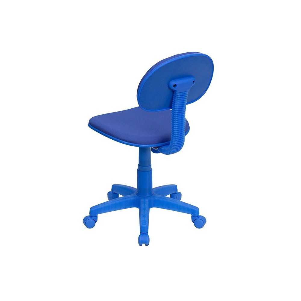 Blue Fabric Swivel Task Office Chair