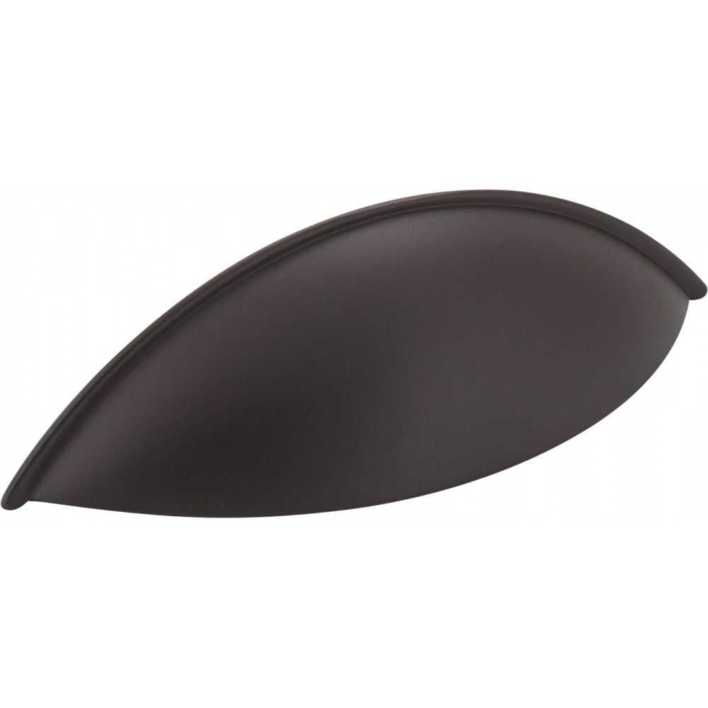 128 mm Center Brushed Oil Rubbed Bronze Square-to-Center Square Renzo Cabinet Cup Pull