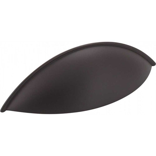 128 mm Center Brushed Oil Rubbed Bronze Square-to-Center Square Renzo Cabinet Cup Pull