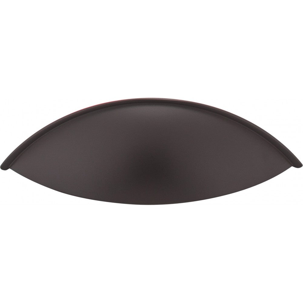 128 mm Center Brushed Oil Rubbed Bronze Square-to-Center Square Renzo Cabinet Cup Pull