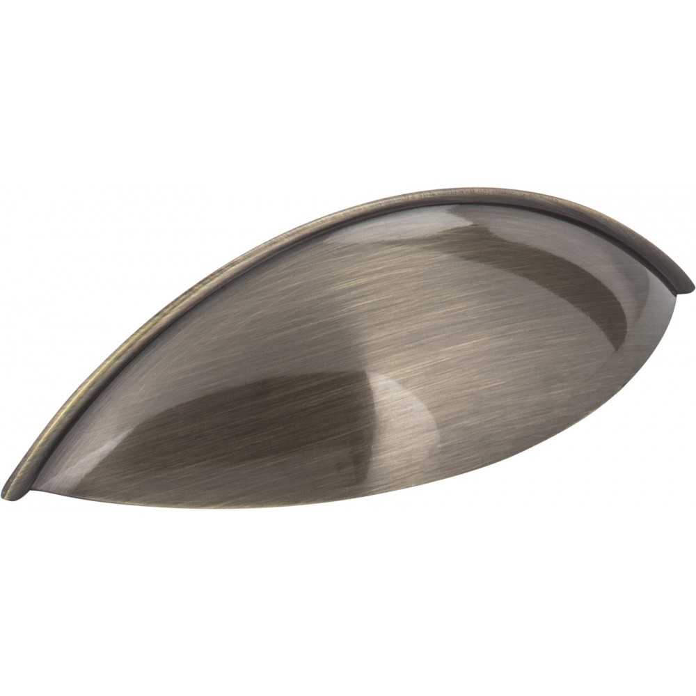 128 mm Center Polished Chrome Square-to-Center Square Renzo Cabinet Cup Pull