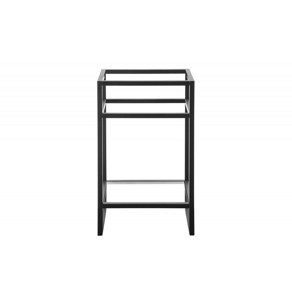 Boston 20" Stainless Steel Sink Console, Matte black