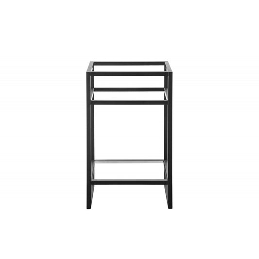 Boston 20" Stainless Steel Sink Console, Matte black