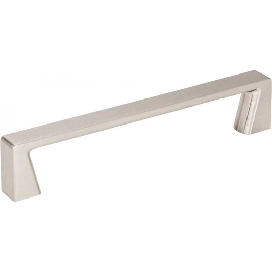128 mm Center-to-Center Brushed Pewter Asymmetrical Leyton Cabinet Pull