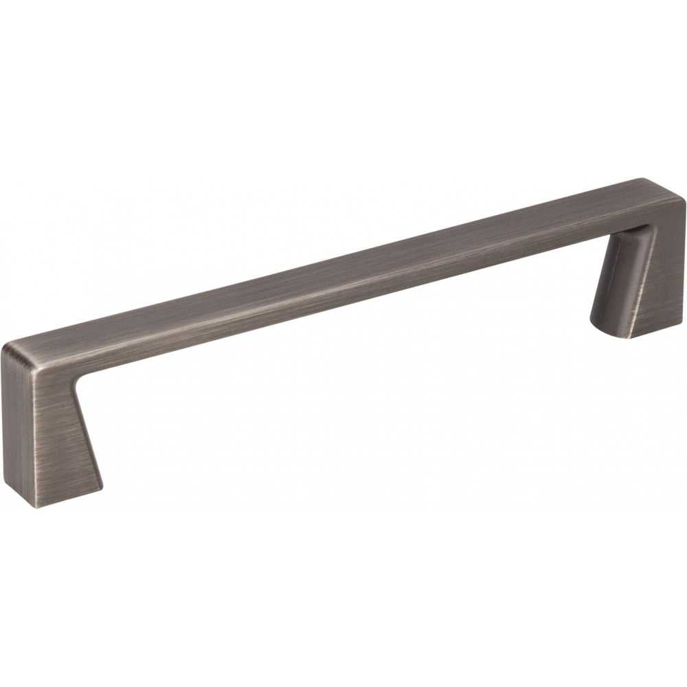 128 mm Center-to-Center Satin Bronze Asymmetrical Leyton Cabinet Pull