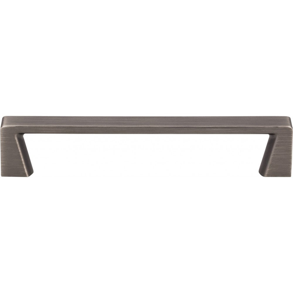 128 mm Center-to-Center Satin Bronze Asymmetrical Leyton Cabinet Pull