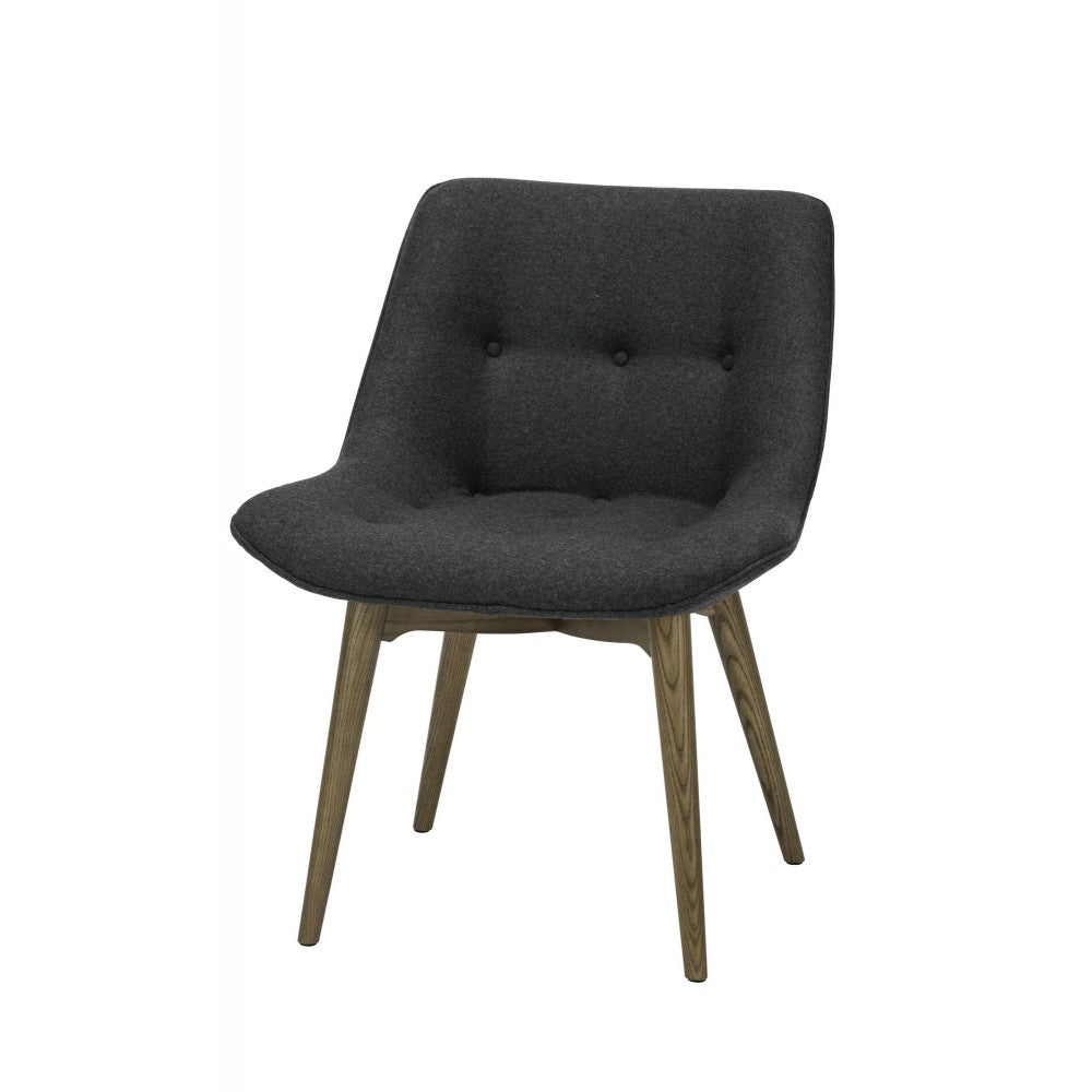 Brie Dark Gray Fabric Dining Chair