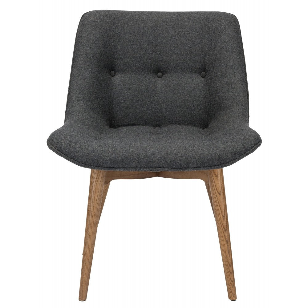 Brie Dark Gray Fabric Dining Chair