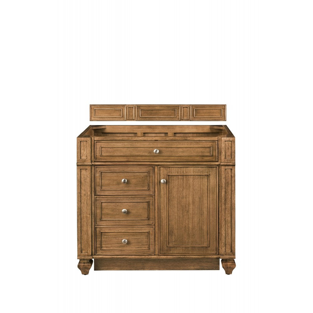 Bristol 36" Single Vanity, Saddle Brown