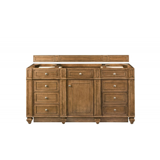 Bristol 60" Single Vanity, Saddle Brown