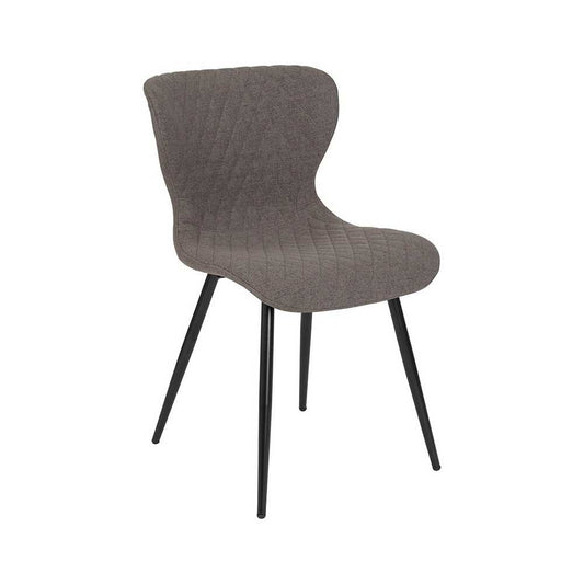 Bristol Contemporary Upholstered Chair in Gray Fabric
