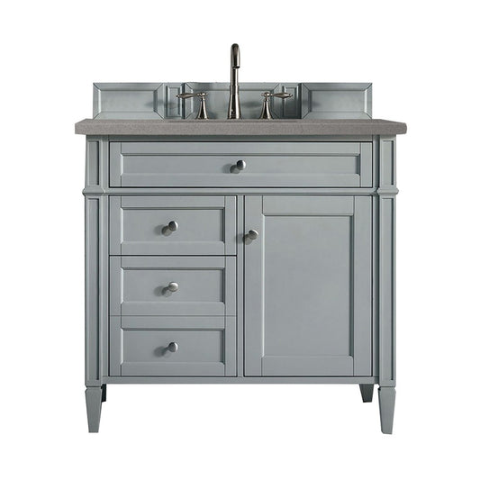 Brittany 36" Urban Gray Single Vanity w/ 3 CM Gray Expo Quartz Top