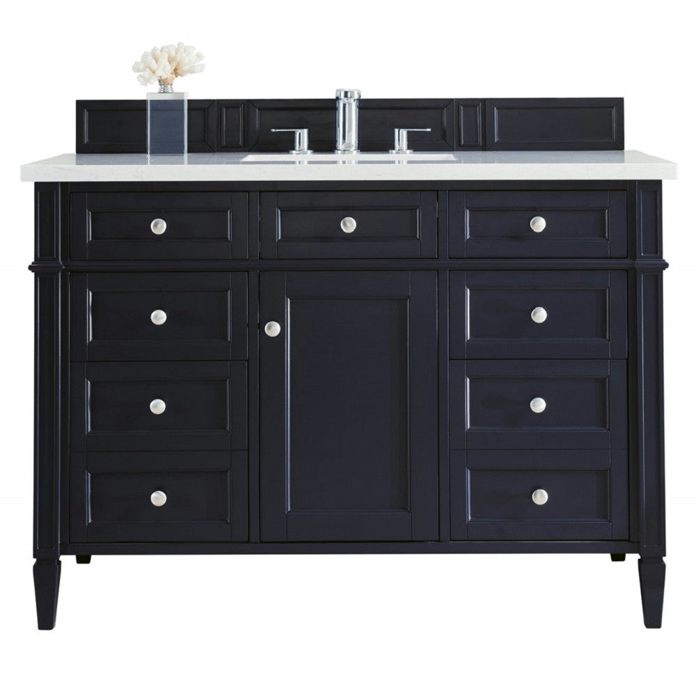 Brittany 48" Victory Blue Single Vanity w/ 3 CM Arctic Fall Solid Surface Top