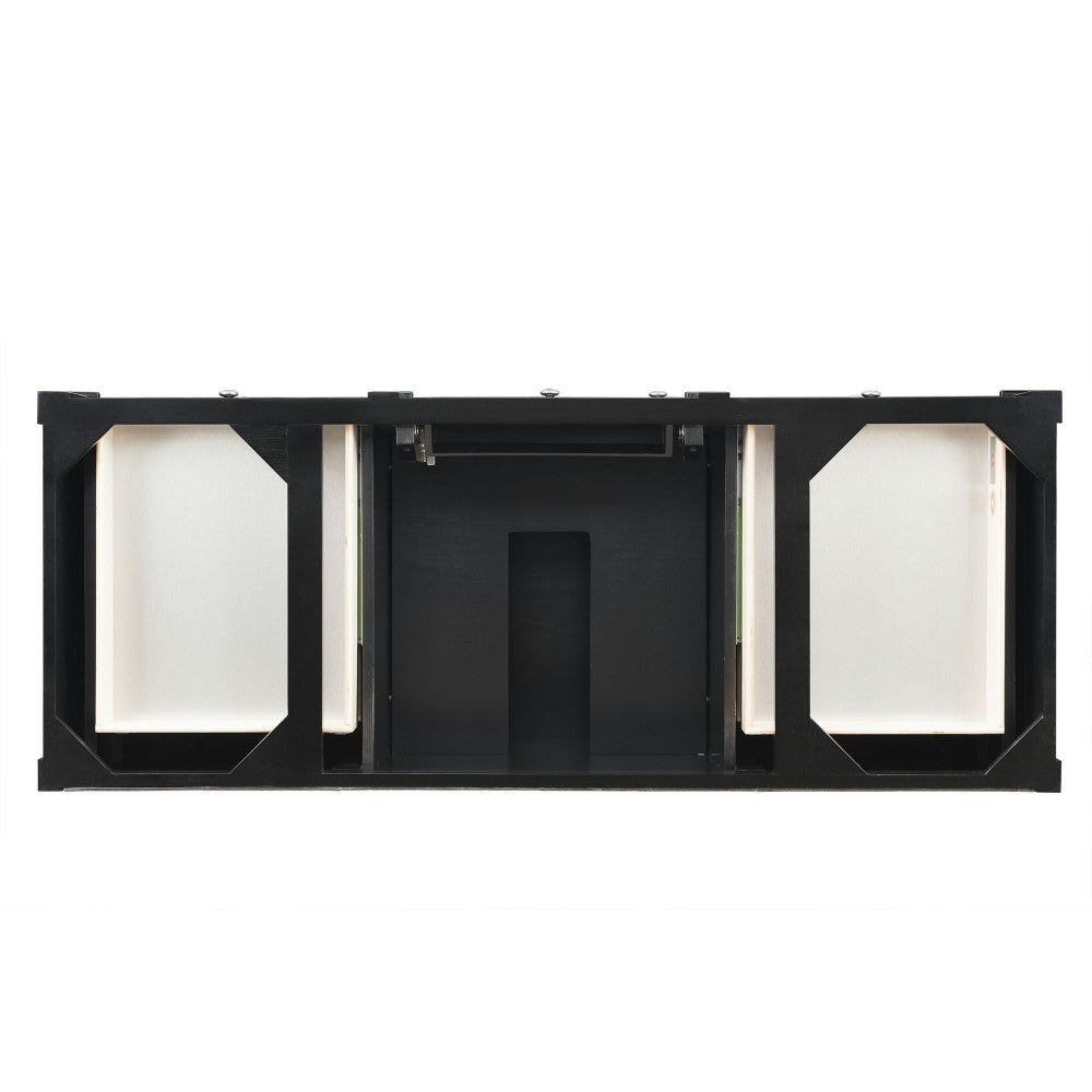 Brittany 60" Single Vanity, Black Onyx
