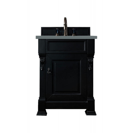 Brookfield 26" Single Vanity, Antique Black w/ 3 CM Cala Blue Quartz Top