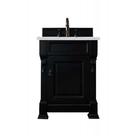 Brookfield 26" Single Vanity, Antique Black w/ 3 CM Ethereal Noctis Quartz Top