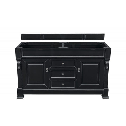 Brookfield 60" Antique Black Double Vanity