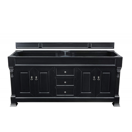 Brookfield 72" Antique Black Double Vanity