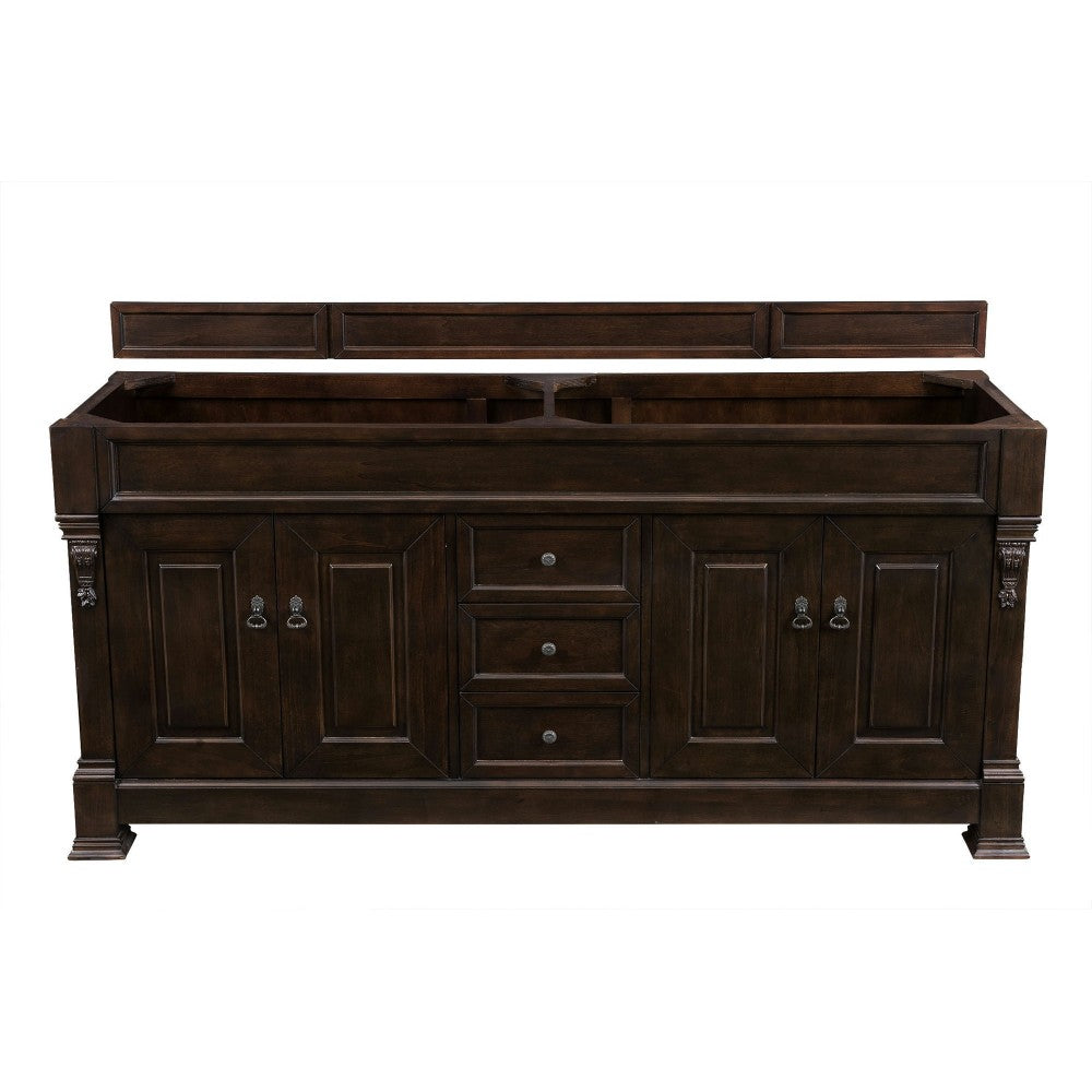 Brookfield 72" Burnished Mahogany Double Vanity