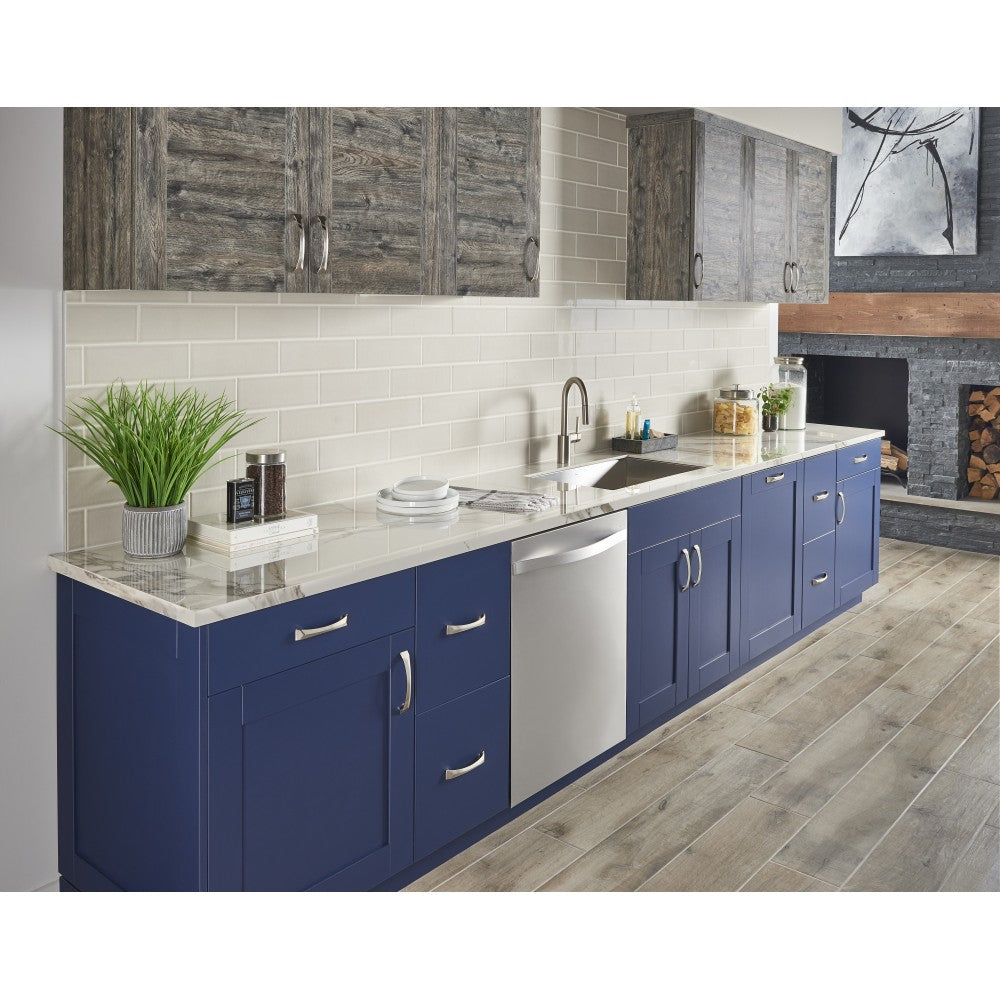 30" Hale Blue Chatham Vanity, Boulder Cultured Marble Vanity Top, undermount rectangle bowl