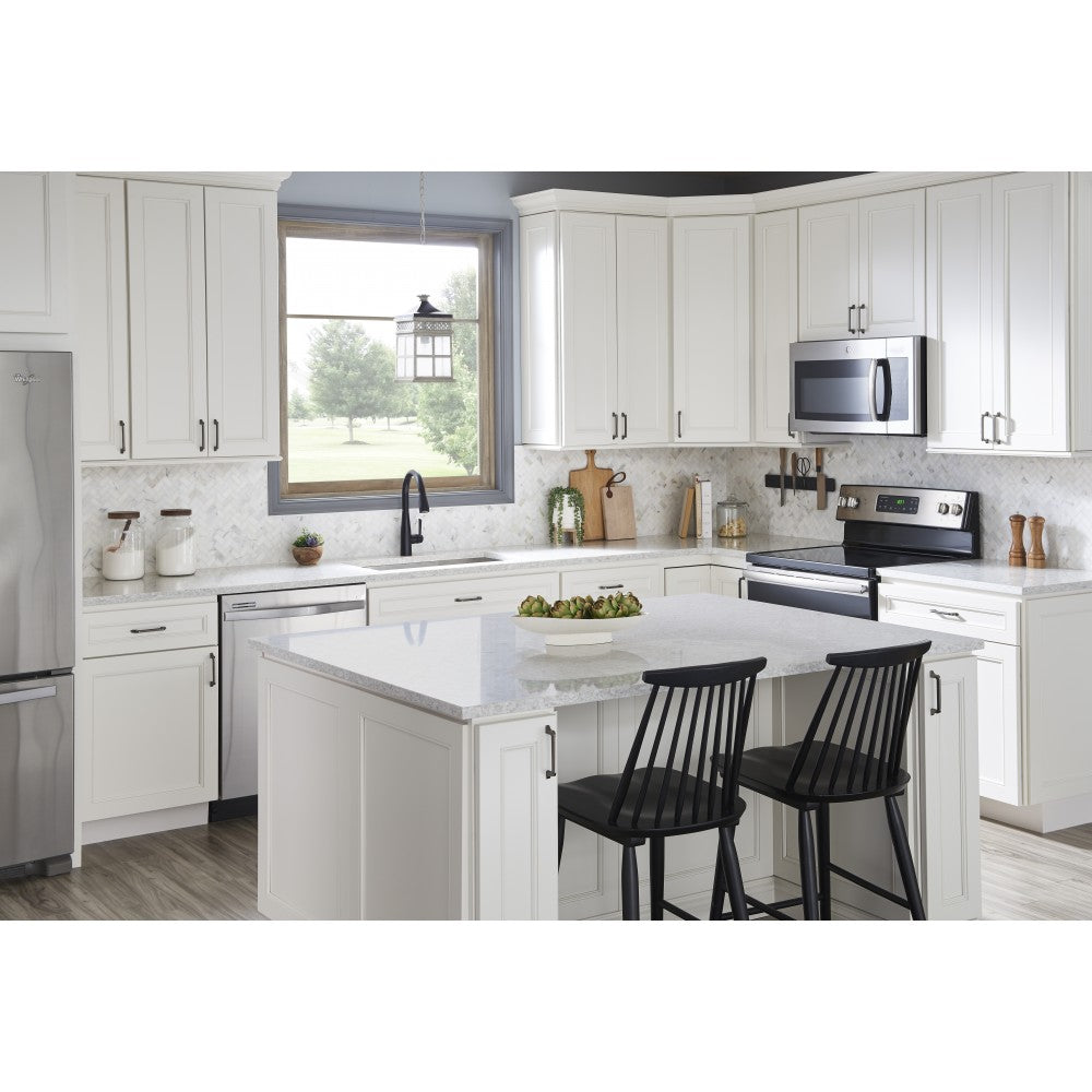 12" Center-to-Center Matte Black Richard Appliance Handle