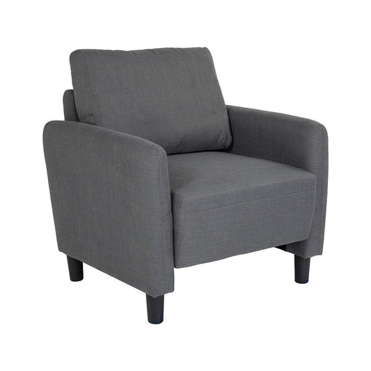 Candler Park Upholstered Chair in Dark Gray Fabric