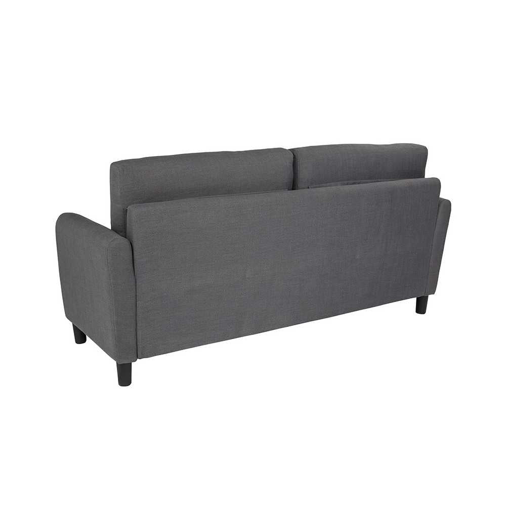 Candler Park Upholstered Sofa in Dark Gray Fabric