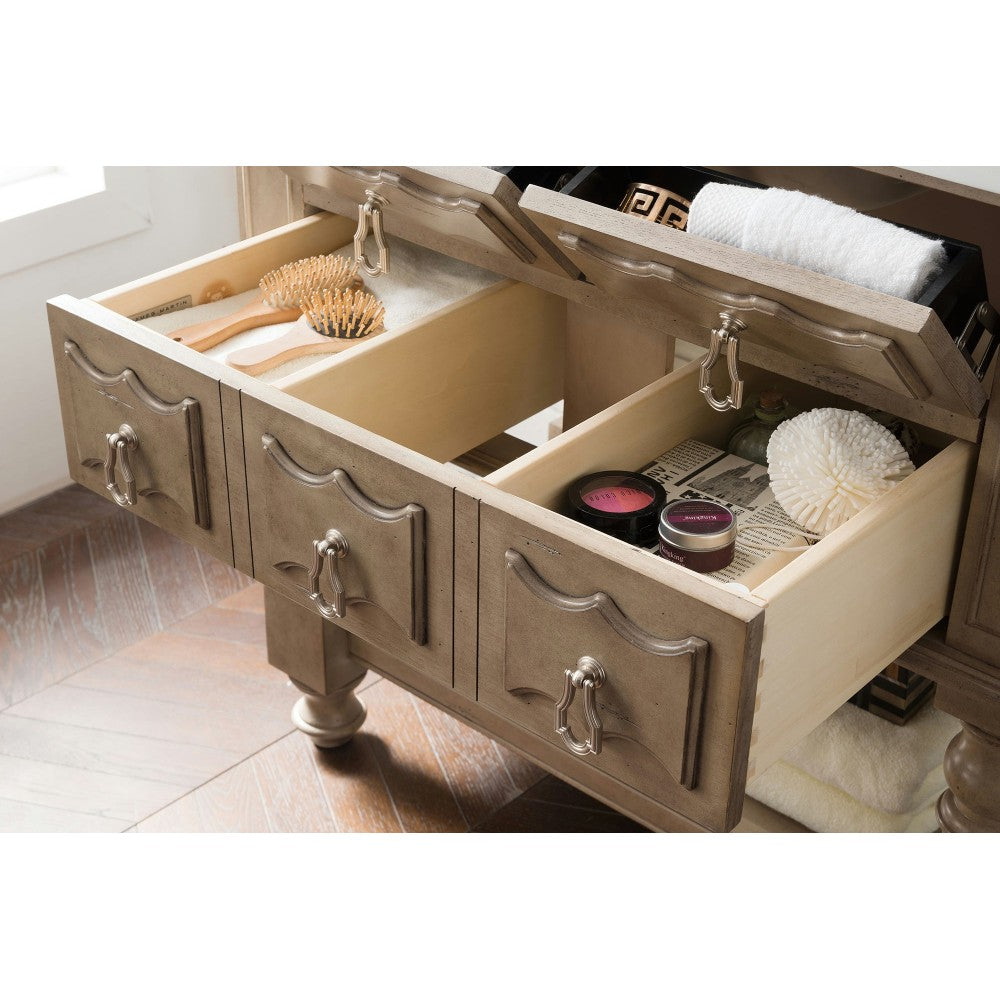 Castilian 36" Single Vanity, Empire Gray, w/ 3 CM Charcoal Soapstone Quartz Top