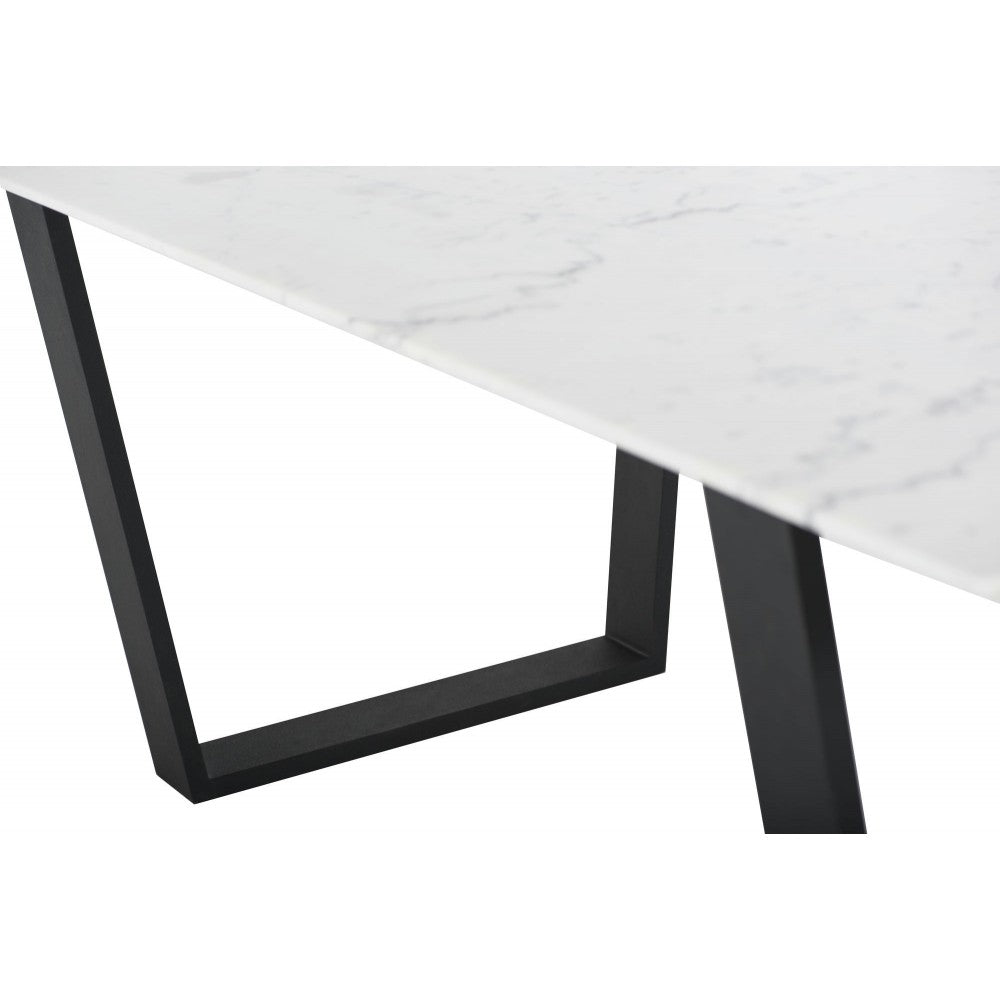 Catrine White Stone Dining Table, HGNA484