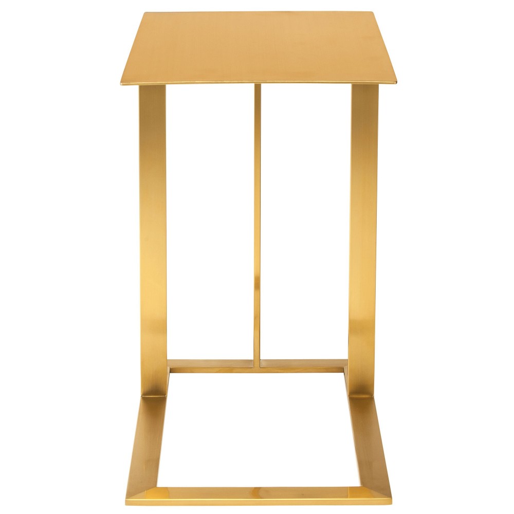 Celine Gold Metal Side Table