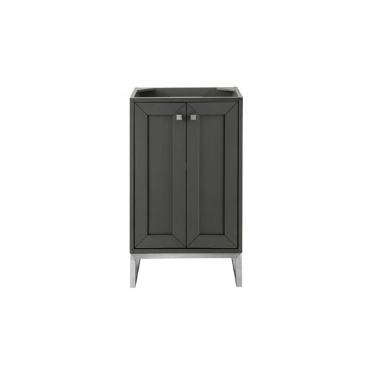 Chianti 20" Single Vanity Cabinet, Mineral Gray, Brushed Nickel