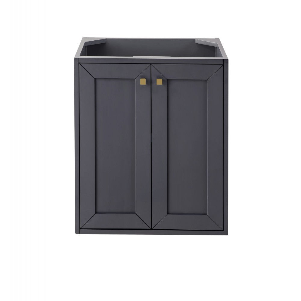 Chianti 24" Single Vanity Cabinet, Mineral Gray