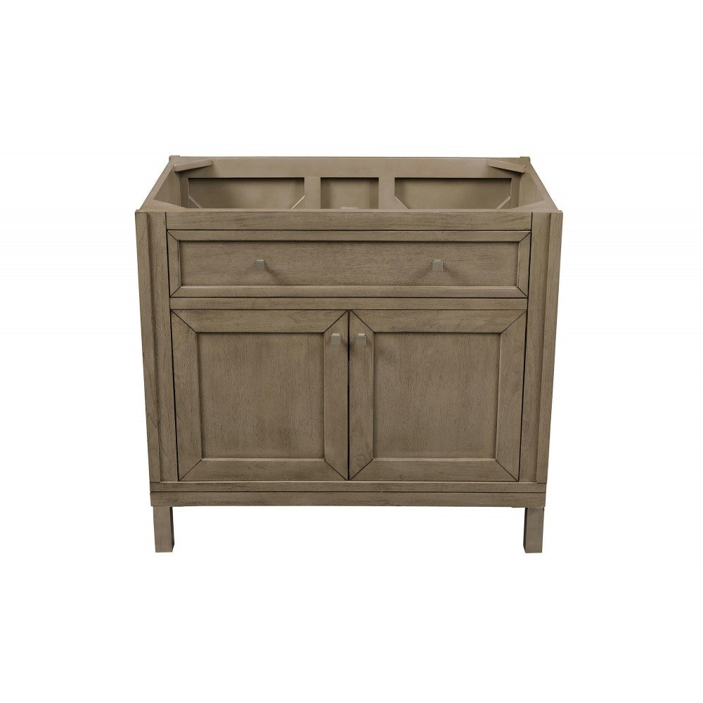 Chicago 36" Single Vanity Whitewashed Walnut