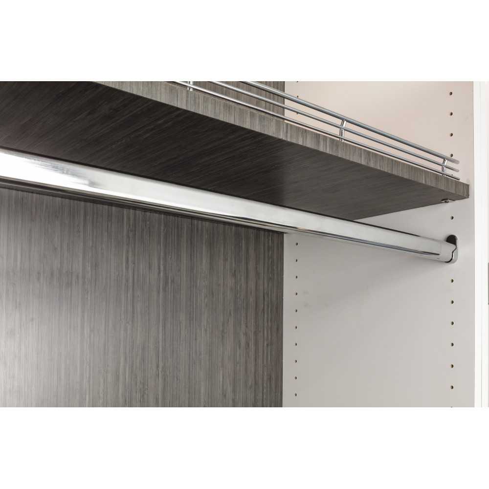 Chrome 1.0 mm x 12' Long Oval Steel Closet Rod