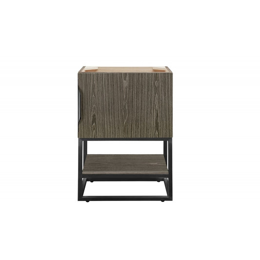 Columbia 24" Single Vanity Cabinet, Ash Gray, Matte Black