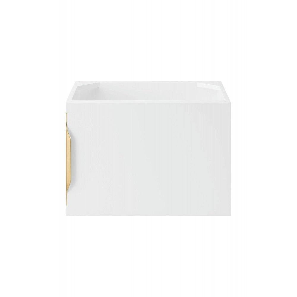 Columbia 24" Single Vanity Cabinet, Glossy White