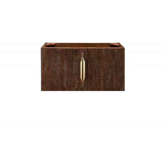 Columbia 31.5" Single Vanity Cabinet, Coffee Oak