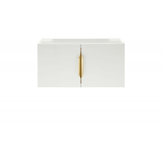 Columbia 31.5" Single Vanity Cabinet, Glossy White
