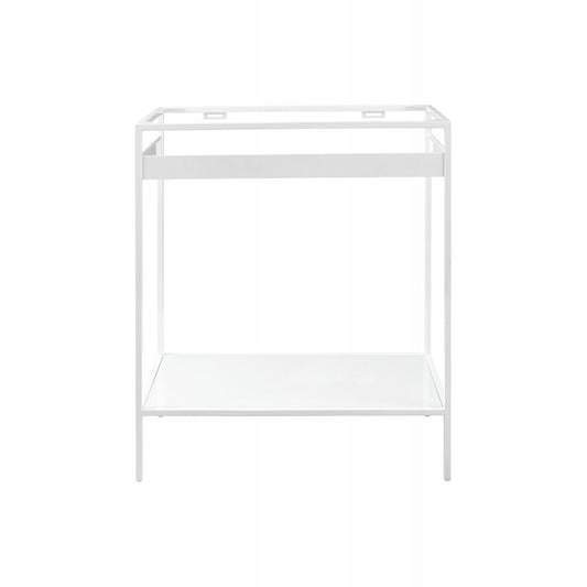 Como 27.6" Sink Console, Glossy White