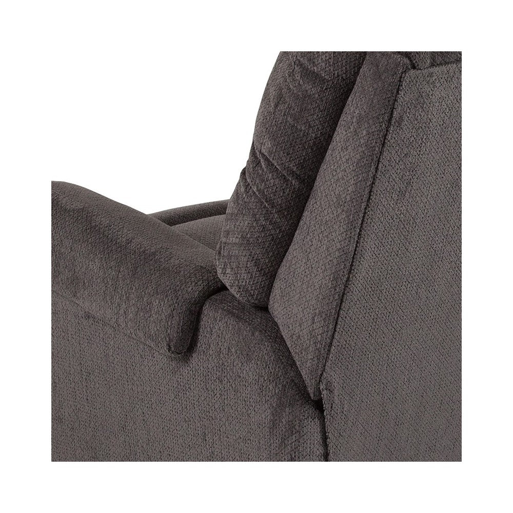 Contemporary Kelly Gray Super Soft Microfiber Rocker Recliner