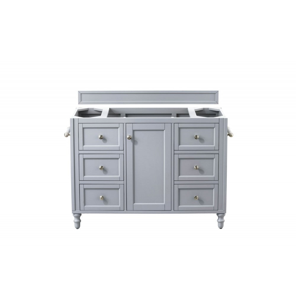Copper Cove Encore 48" Single Vanity, Silver Gray w/ 3 CM Gray Expo Quartz Top