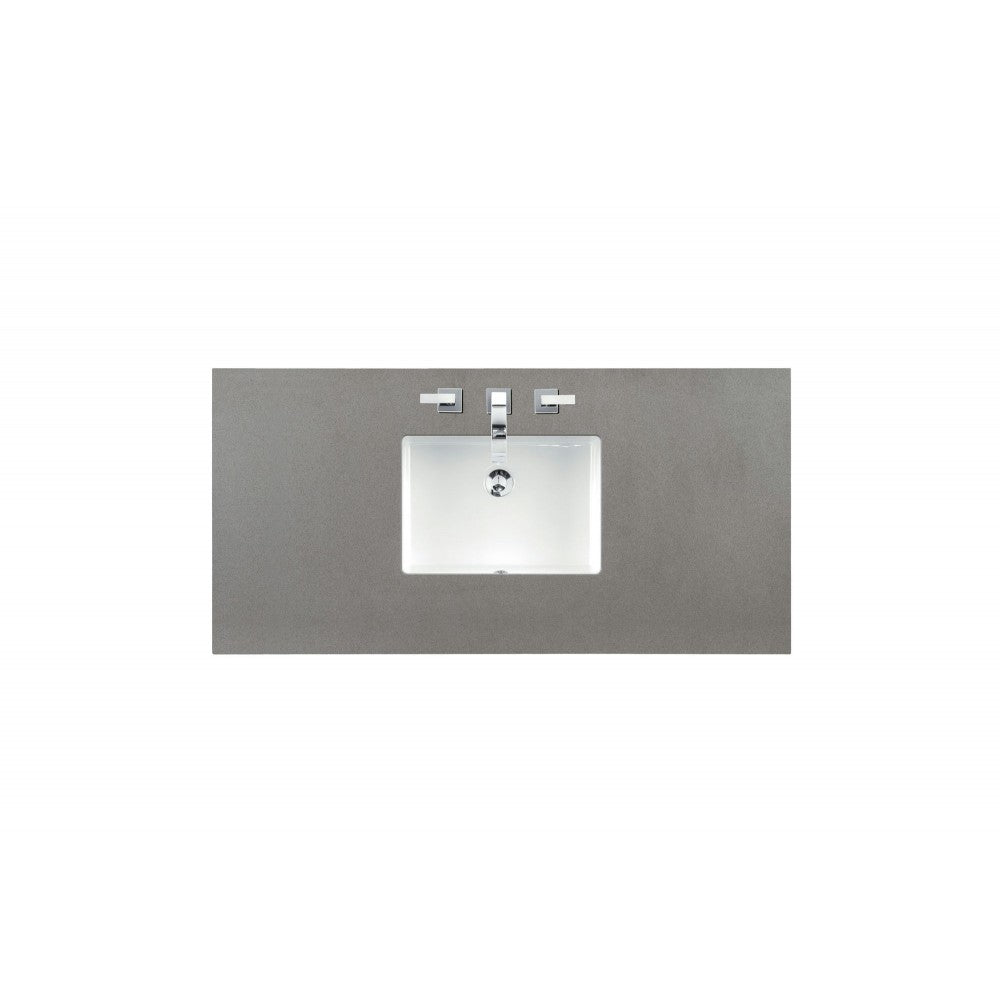 Copper Cove Encore 48" Single Vanity, Silver Gray w/ 3 CM Gray Expo Quartz Top