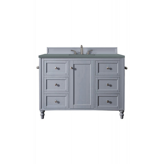 Copper Cove Encore 48" Single Vanity, Silver Gray w/ 3 CM Cala Blue Quartz Top