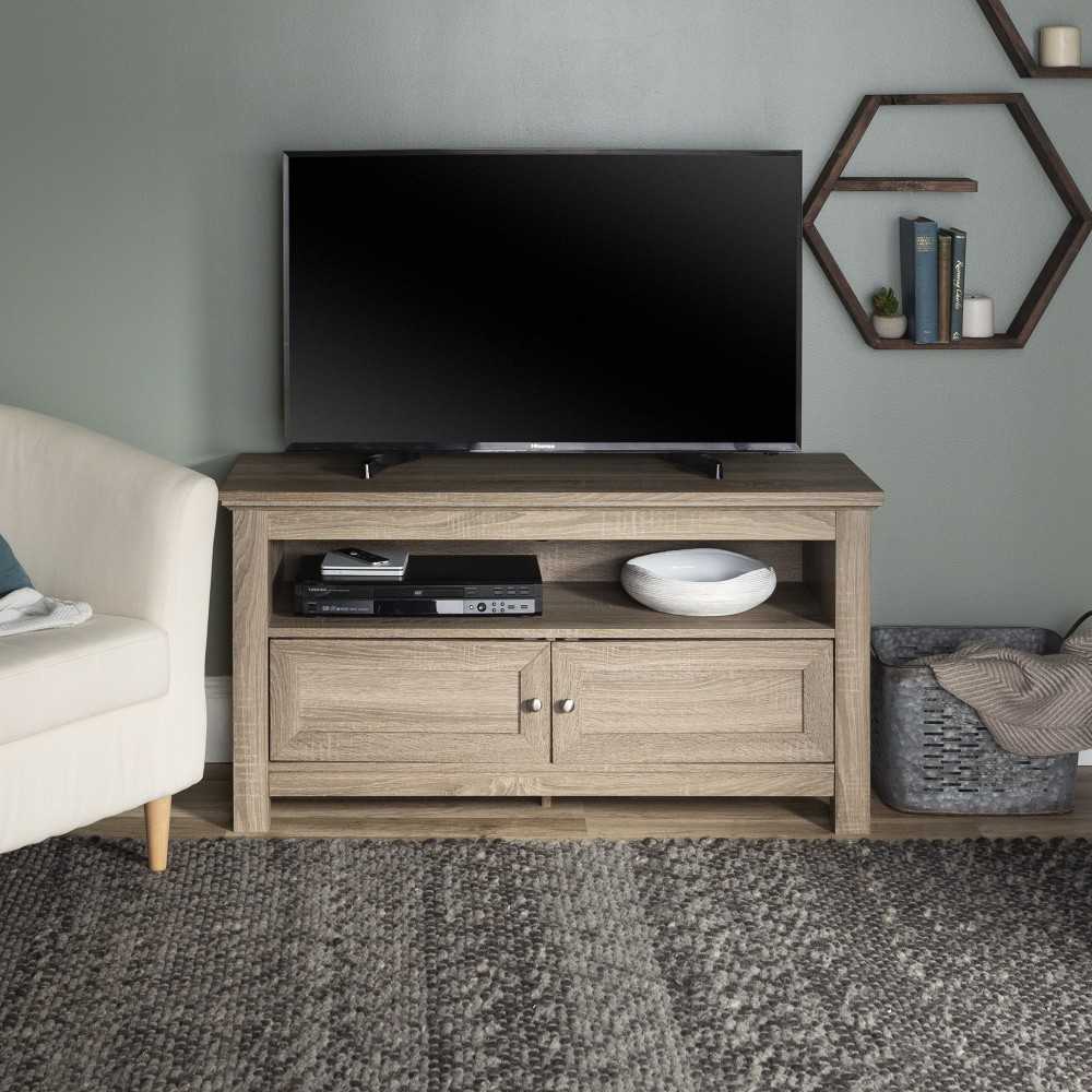 Cortez 44" Wood TV Stand - Driftwood