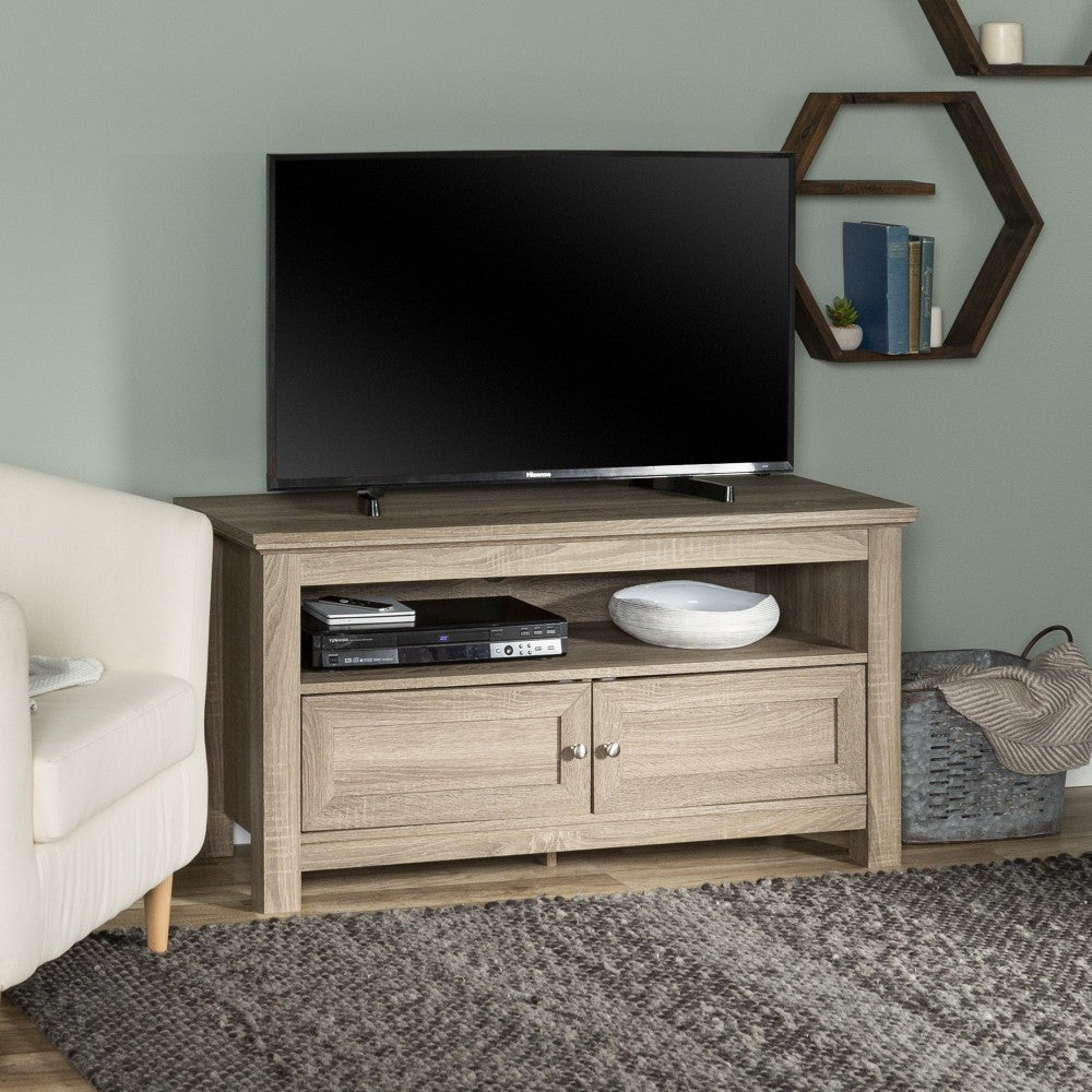 Cortez 44" Wood TV Stand - Driftwood